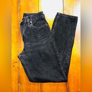 Levi's High-Rise Black Women's Straight Jeans